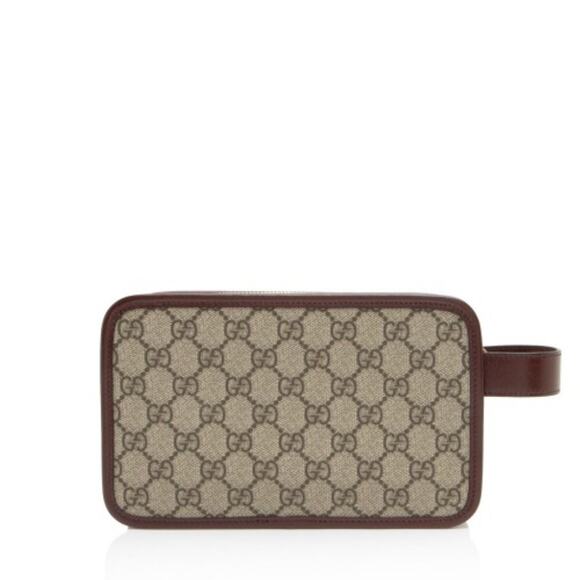 NEW! GIFTABLE! Gucci GG Supreme Toiletry Clutch Pouch - Picture 10 of 15